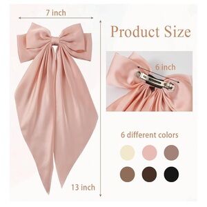 Elegant Satin Hair Bows Set